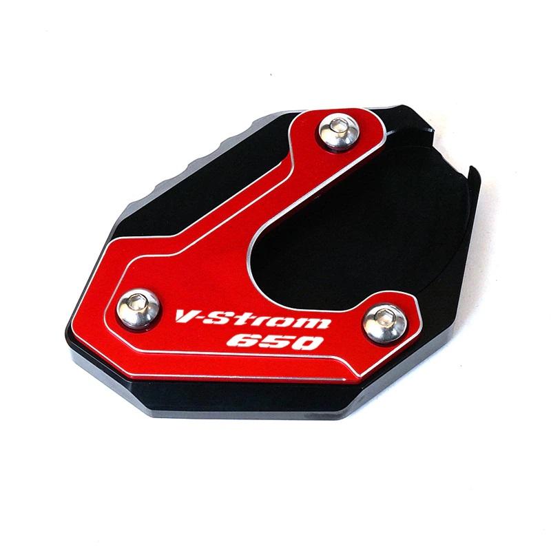 Аксессуары для мотоциклов, алюминиевая черная боковая подставка, удлинитель-удлинитель для Suzuki DL650 V Strom Vstrom 650 XT