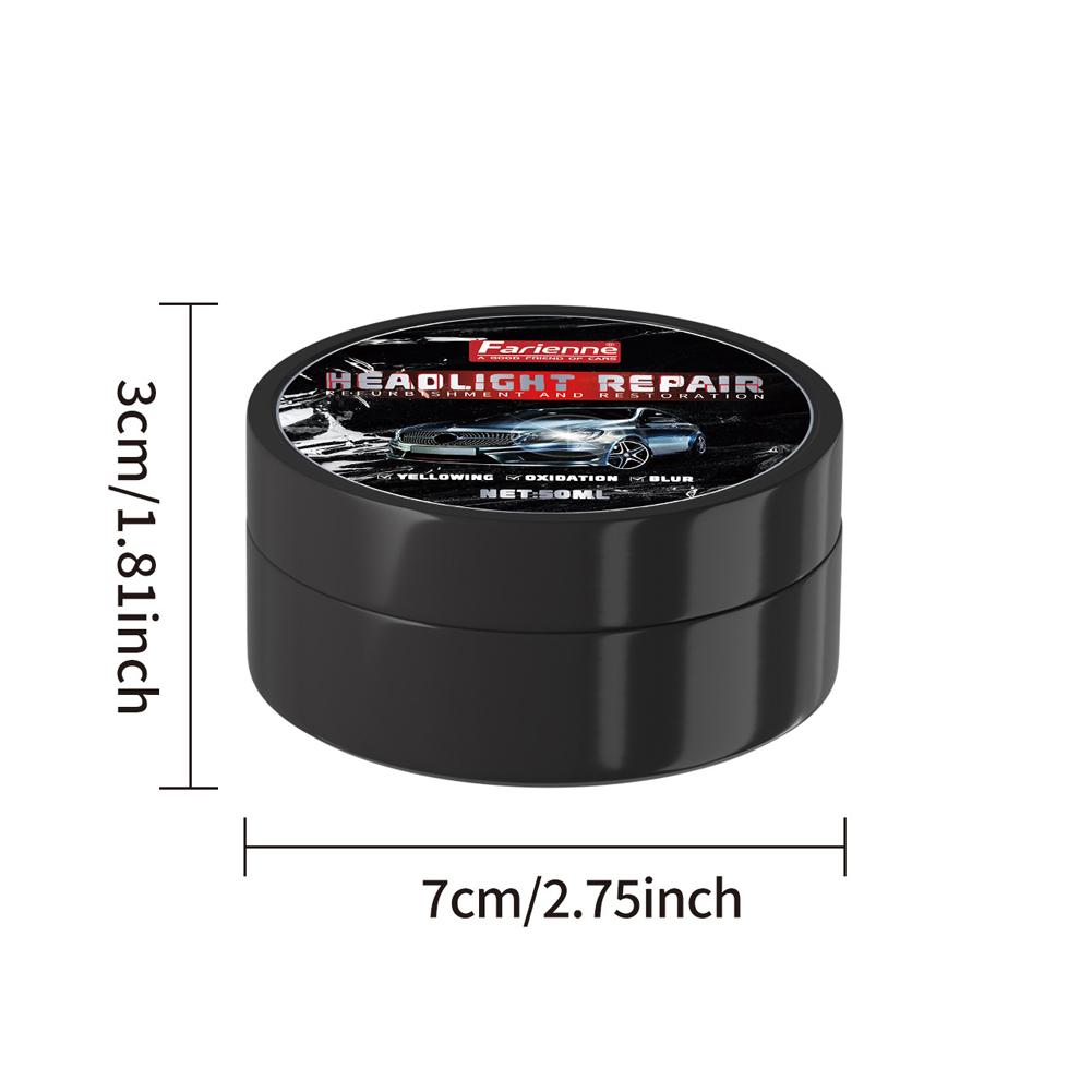 50 г Наборы для полировки автомобильных фар, средство для удаления царапин на фарах, чистящая паста с губкой