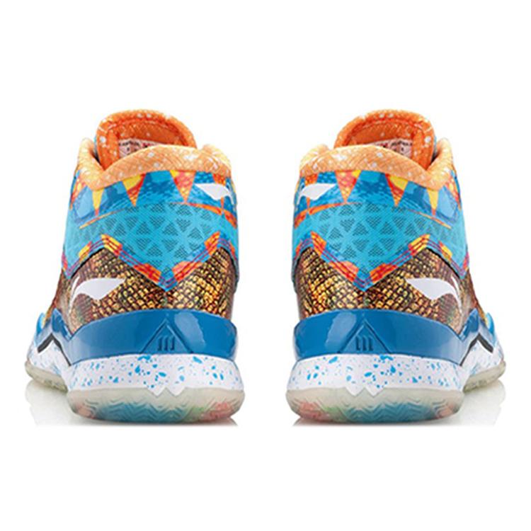 Баскетбольные кроссовки Li Ning WOW 3 Мужские Средние Желто-синие ABAK061-1