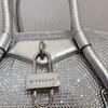 [Pre-Owned] Antigona Silver Metal Magnetic Closure Silk And Calfskin Mini Shoulder Crossbody Bag - Very Good #EX0XO0