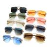 Wind Frameless Sunglasses Gradually Change Color Sunglasses Metal Texture Paint Sunshade Glasses