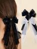 Кружевная заколка-бант, женственный сладкий и элегантный темперамент, заколка-топ на затылок, аксессуар для волос