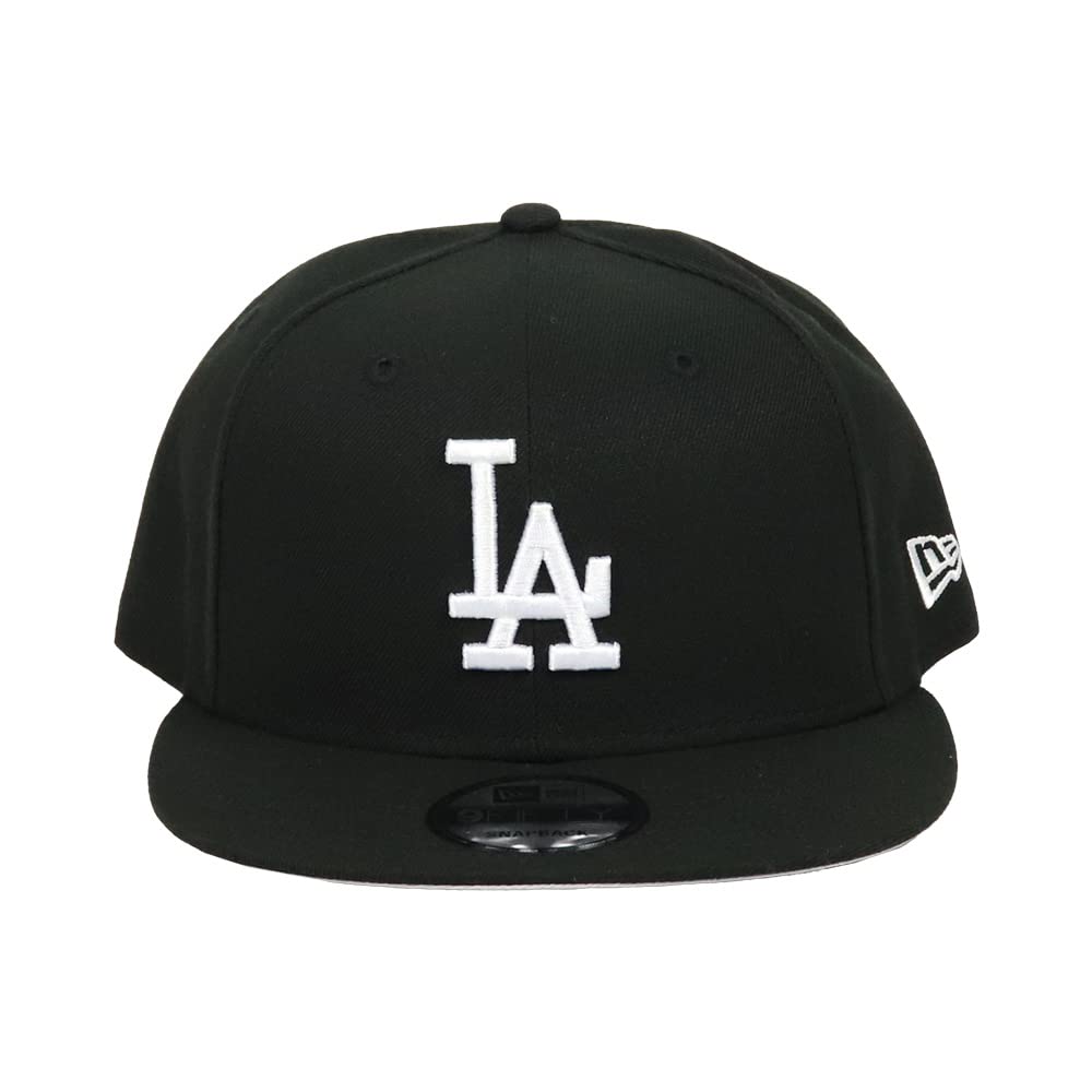 New Era Los Angeles Dodgers 9FIFTY Snapback Cap, Men's, Black and White, Baseball Cap [Parallel Import]