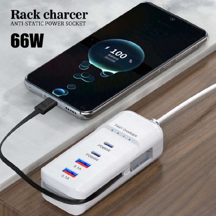 Удлинители с PD для быстрой зарядки и 2 USB-порта для совместимости с несколькими устройствами для дома и в дороге
