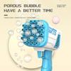 Children Electric 32-Hole  Bubble Machine Toy Boys Girls Cute Outdoor Toy