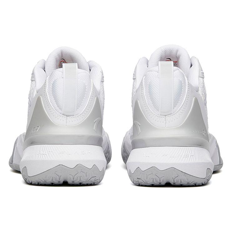 Anta Кроссовки для баскетбола Quick Decision Shock Absorbing Slip Non-Slip Durable Low Top, мужские, серебристые, 112141605-10