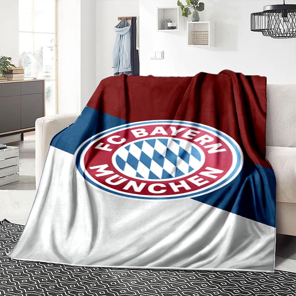 Bayern Munich Crest Blankets Flannel Printed Breathable Warm Throw Blanket for Home Office Bedspreads 0708a118