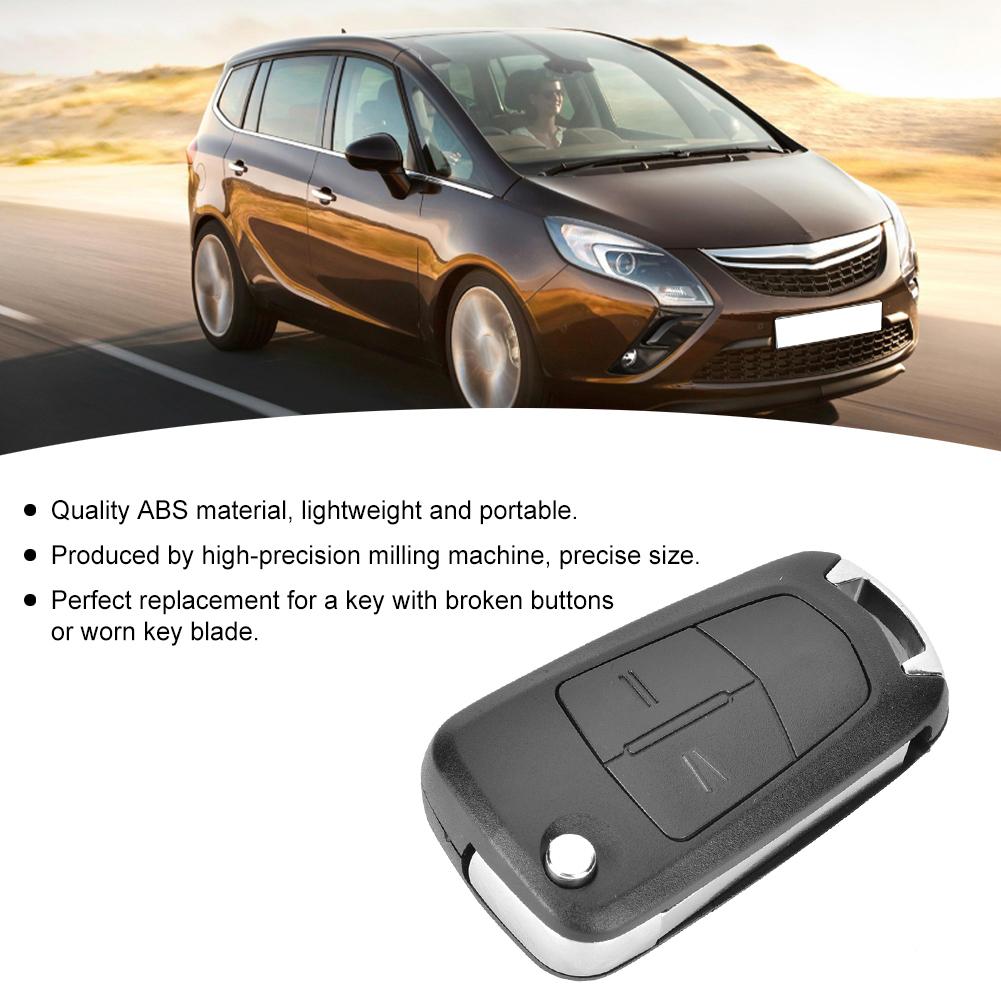 Складной корпус ключа автомобиля с 2 кнопками, аксессуар подходит для Vauxhall Opel Astra H