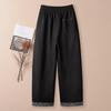 Cypress House Women's Color-Block Drawstring High-Waist Wide-Leg Casual Pants