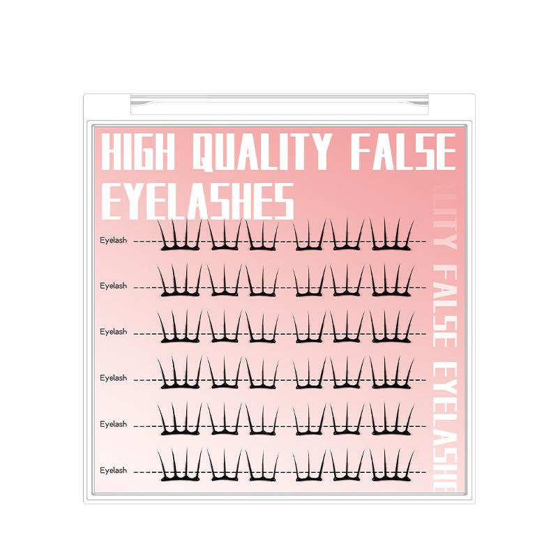 Накладные ресницы-пучки Comic Eyelash Clusters C Curl Многоразовые Секционные для Красоты Глаз Косплея Макияжа DIY