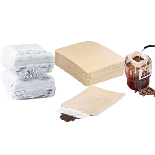 Niesporek Drip Filters, Coffee Filters for 1-2 Cups, 100-Pack, Includes 100 Kraft Paper Coffee Bags, Coffee Filter Paper, Easy To Carry, Perfect for T