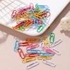28mm Colored Paper Clips: Plastic-Coated Stationery Set for Students & Office