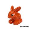 Big Size Building Blocks Animal Accessorie Compatible Duplo Rabbit Fish Bear Chicken Pig Duck Dog Cat Horse Cow Sheep Toys Gifts