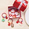 Cartoon Christmas Keychain Pendant Cute Christmas Tree Snowman Key Rings Kawaii Backpack Decoration Accessories Gifts