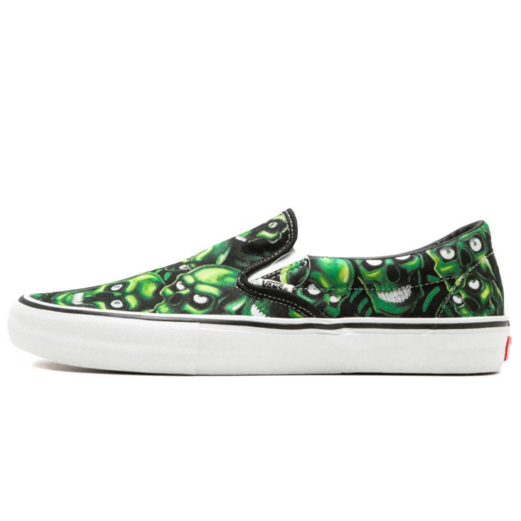 Vans Supreme X Vans Slip On 'Черепа в темноте' VN0A347V3FW