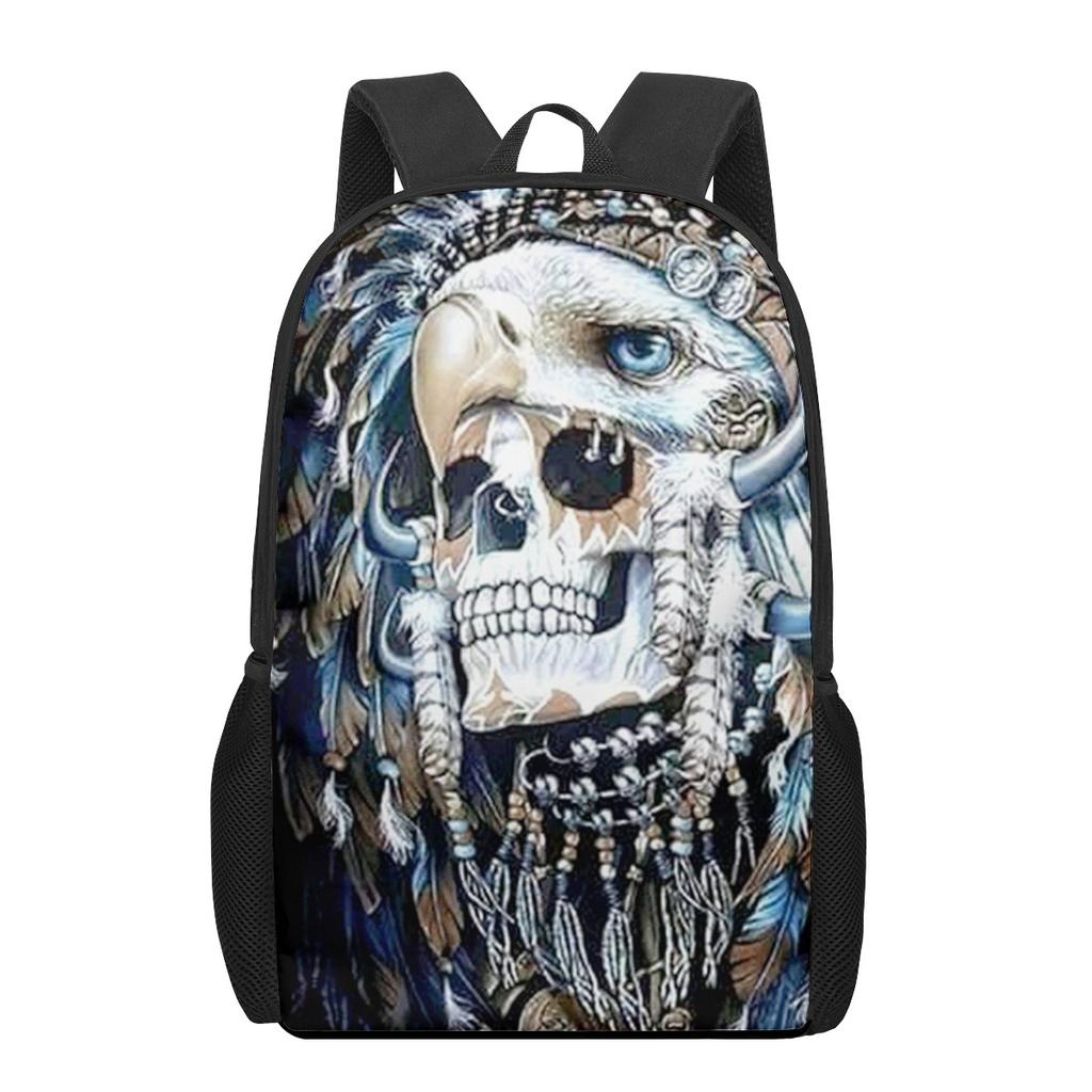 Креативный готический череп с принтом подростков повседневные сумки через плечо для мальчиков и девочек школьные сумки для женщин и мужчин дорожные рюкзаки для ноутбука