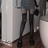 Сексуальные женские поддельные длинные колготки в сеточку, сетчатые колготки, пэчворк, прозрачные черные чулки до бедра, женские чулочно-носочные изделия