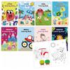 120x180mm Paper Kids Coloring Book Kit with Free Coloring Pens, Multi Holiday Animal Vehicle Theme