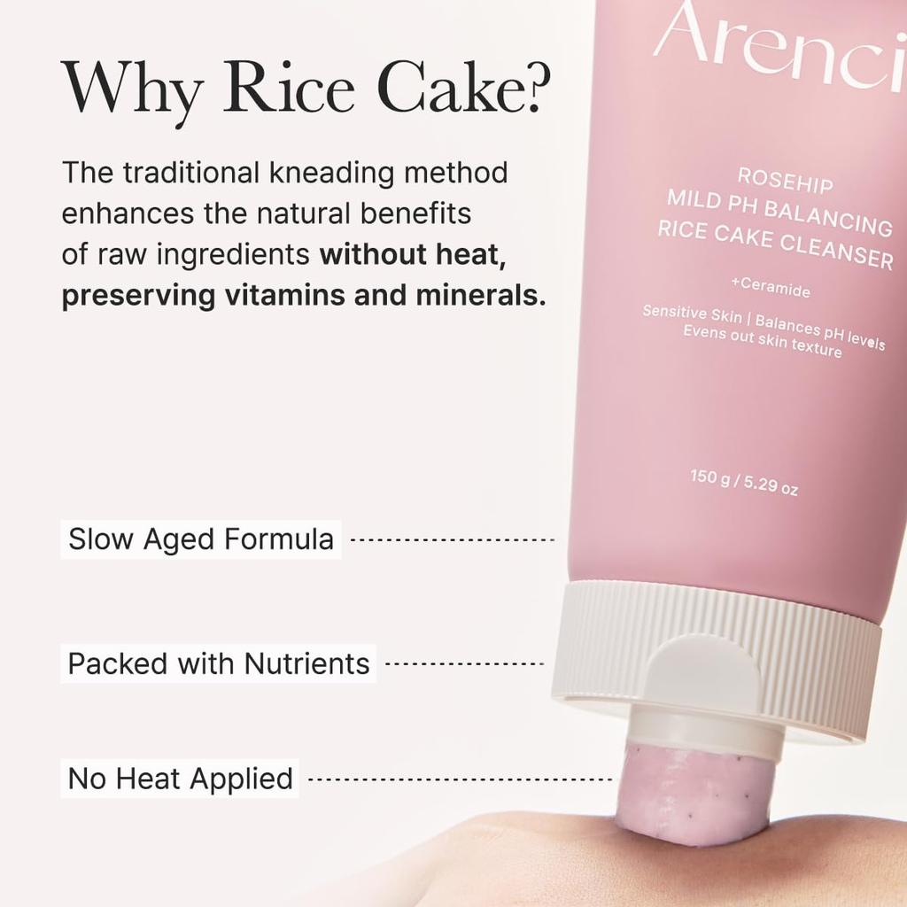 ARENCIA Rosehip Rice Cake Cleanser mid balancing rice cake cleanser 150g
