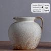 Wabi-Sabi Style Jingdezhen Ceramic Vase with Dried Flowers - Retro Living Room and Dining Table Décor