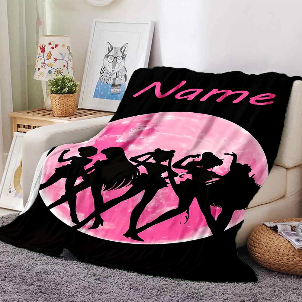 Customiz Name Personality Sailor Moon Blanket Soft &Warm Sofa Office Bed Travel Lunch Break Blanket, Gift Suitable All Seasons