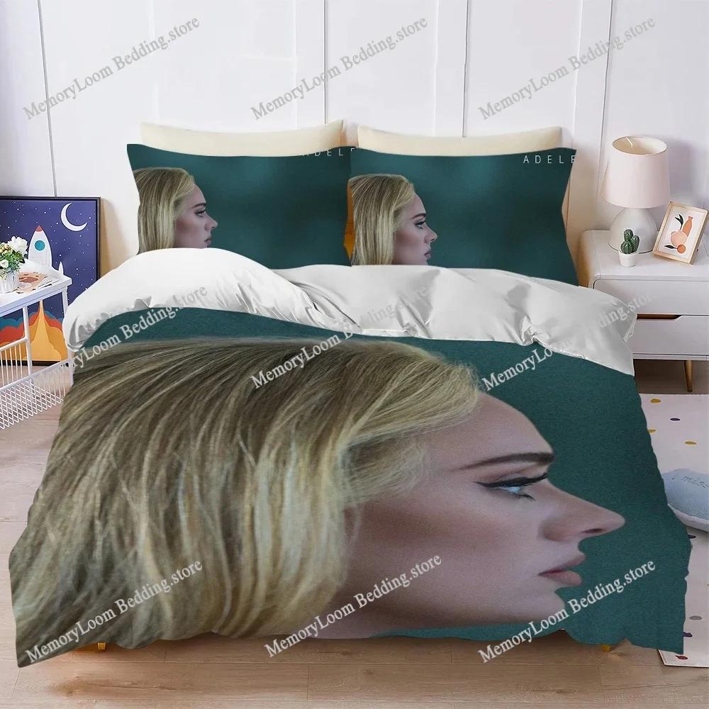 Hot Singer Adele 30 Duvet Cover Set Home Style Bedding Soft Laundry Cotton Bed Four Seasons Student Dormitory Home Textileextile