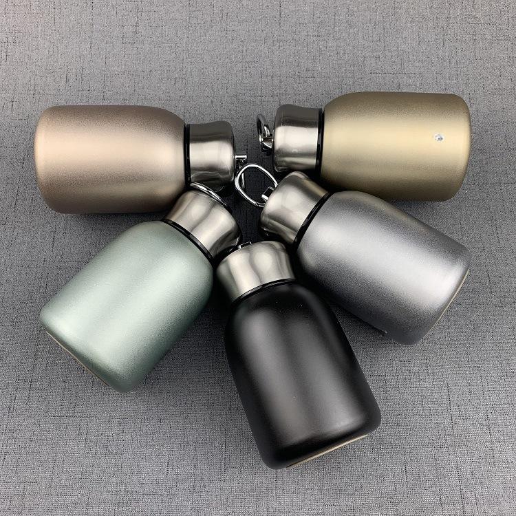 Leakproof Portable Modern Thermal Drinking Bottle MIni Lightweight Stainless Steel Water Bottle for Kids Men Women Home Office School 300ml/10oz