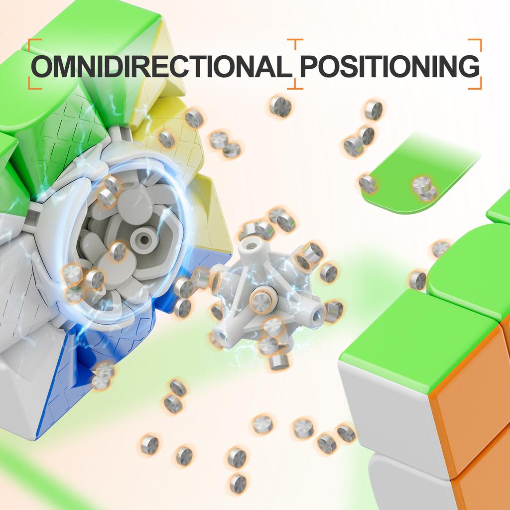 Флагманская Магнитная Кубик Рубика 3x3X3 YJ Maglev, Скоростной Кубик, Микропривод, Без наклеек, Образовательные Игрушки