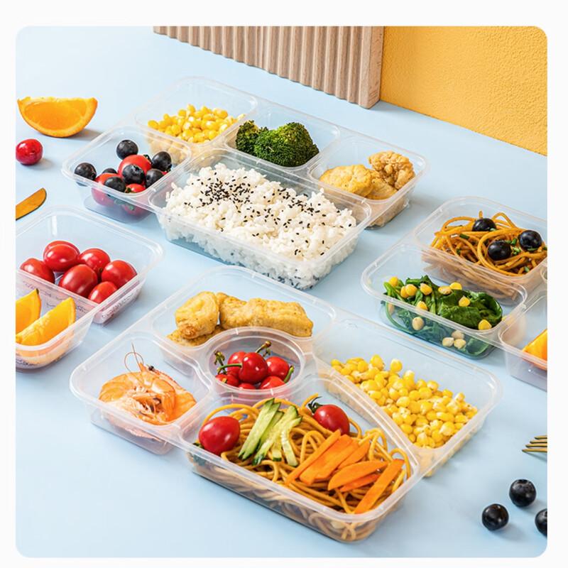 1500ML 5-Compartment Disposable Meal Prep Container