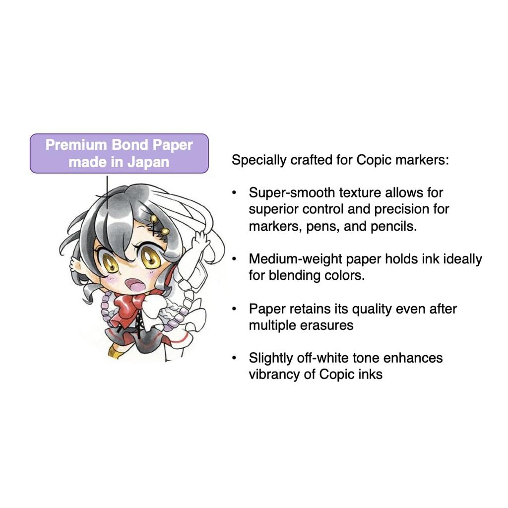 Too Copic Paper Selection Sketchbook, Size S - Ideal for Artists and Designers