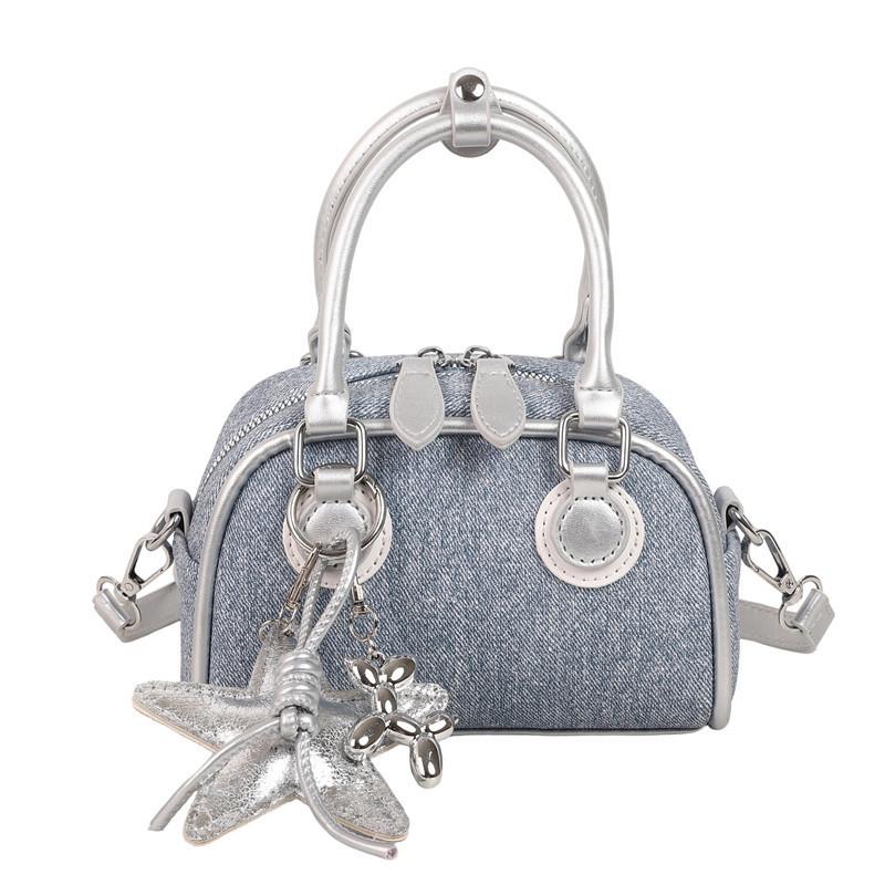 New retro denim bag women's niche design fashion versatile shoulder messenger bag handbag
