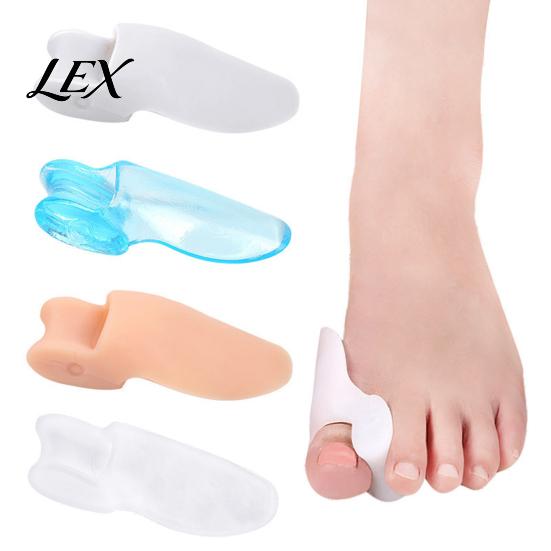 SEBS Silicone Foot Care 2PCS Gel Toe Separator, Hallux Valgus Correction And Overlapping Big Bunion Guard Corrector, Ultra-Thin Comfortable Separator