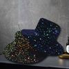 Shiny Sequin Bucket Hat for Women Glitter Bling Disco Hat Sparkly Party Rave Fisherman Cap Outdoor Sun Hat for Beach Travel