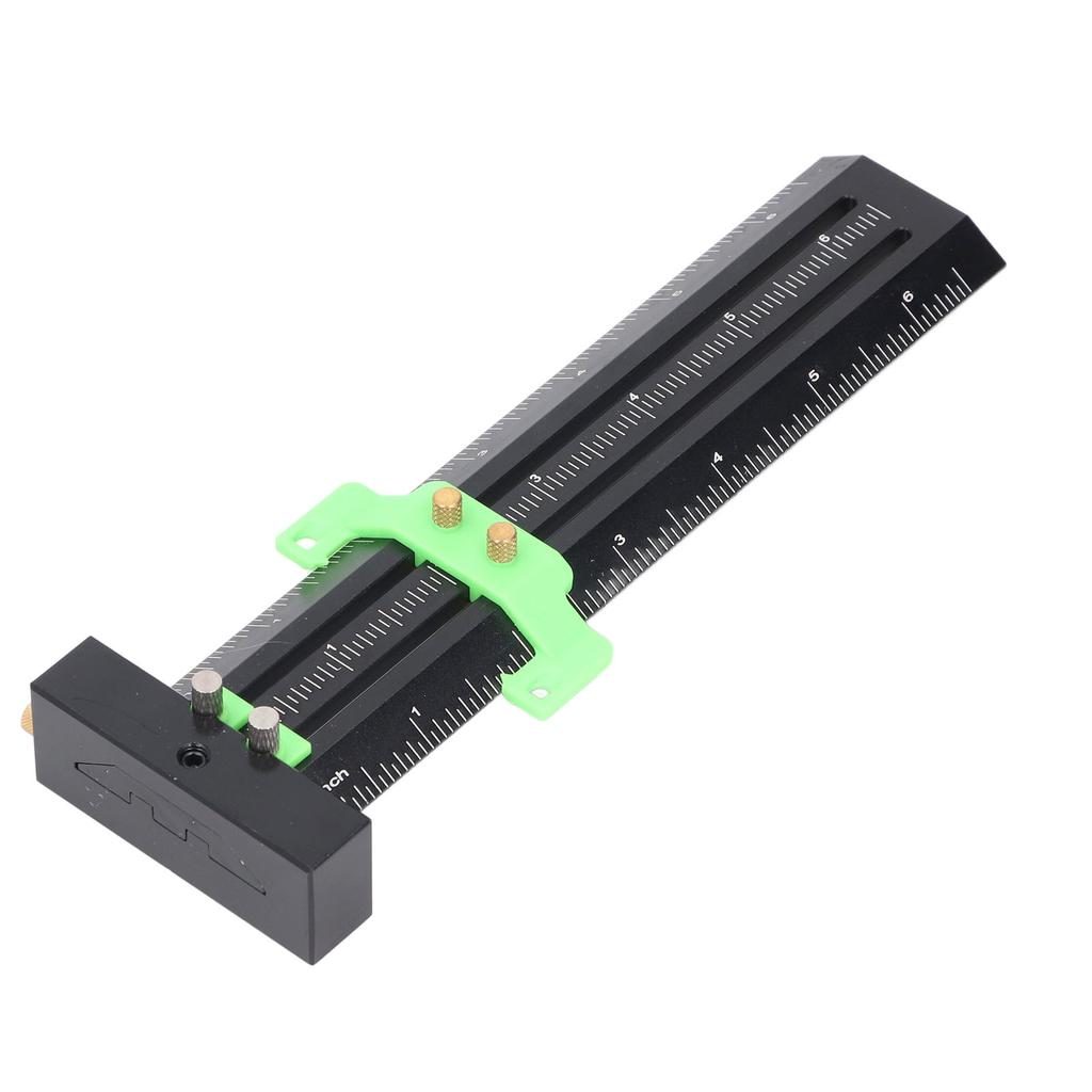 Т-образный разметочный инструмент со стальной иглой, двойная разметочная линейка, деревообрабатывающий скользящий измерительный инструмент