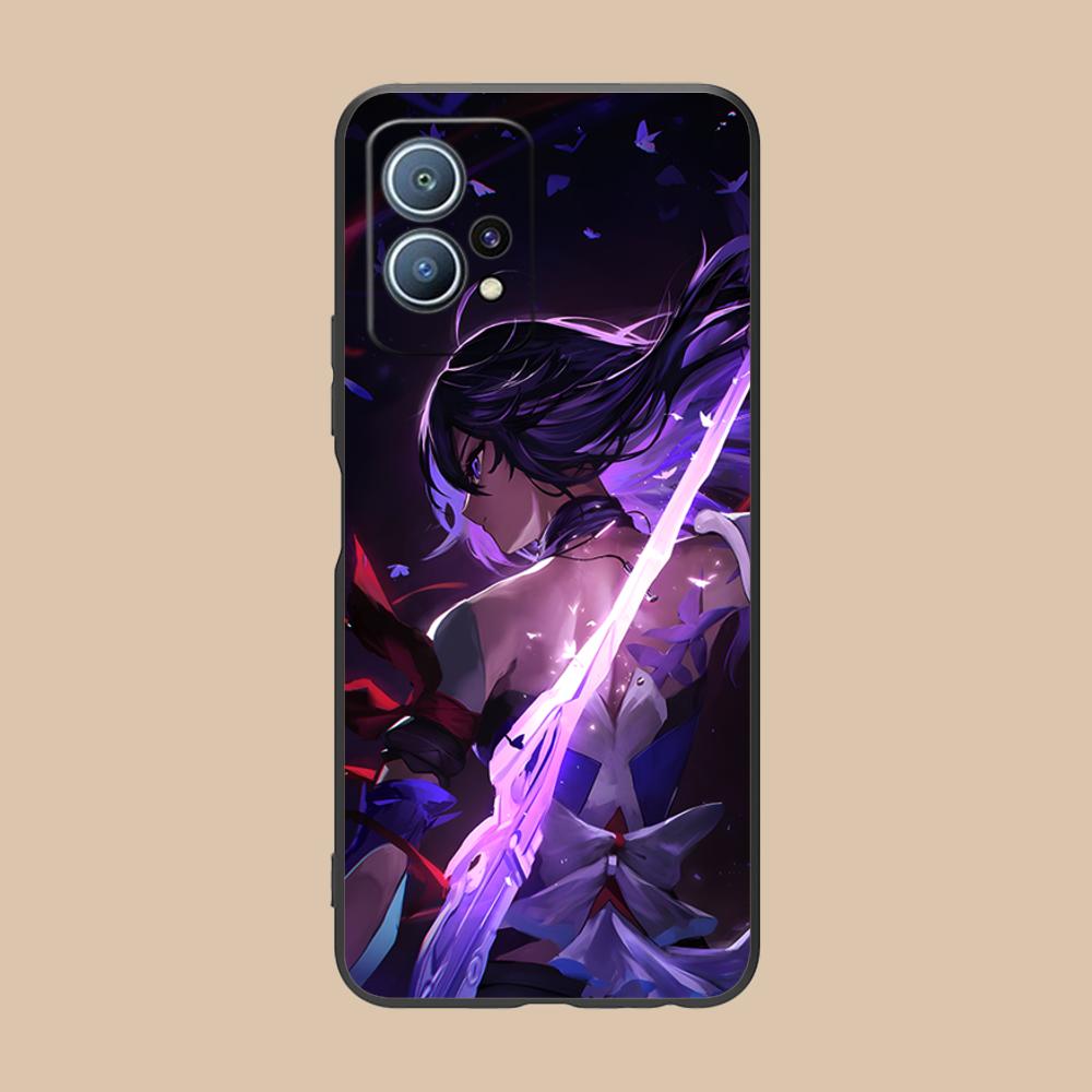 HSR Seele Матовый ТПУ Чехол для Мобильного Телефона для Huawei P60 P50 P40 P30 P20 P10 P9 P8 Pro Lite Plus Цветной Печатный Чехол