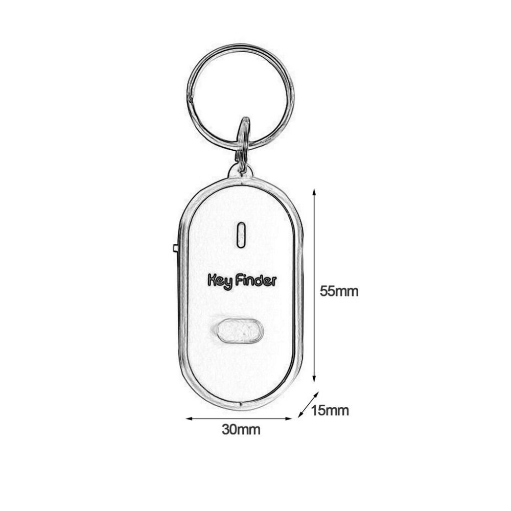 Torch Key Locator Keychain LED Whistle Key Finder Locator Tracker Keyfinder Sound Control Alarm