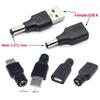 Разъем DC Female на USB 2.0 Type A Male Штекер Разъем Розетка DC Jack Адаптер Питания 5V 5.5*2.1мм Конвертер Зарядки Ноутбук ПК DIY