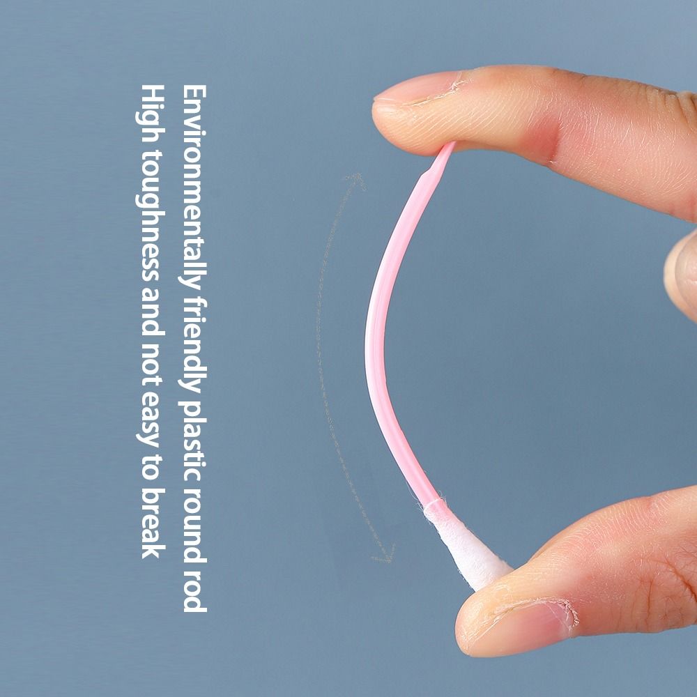 100 шт. Двусторонние палочки для чистки ушей Одноразовые чистящие ватные палочки Удобные ватные палочки Дом