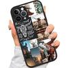 Совместимый для чехла iPhone 12, Эстетичный коллаж Ретро Ковбойка Ковбой Западное искусство Защитный магнитный чехол для телефона (для iPhone 12)