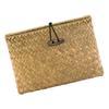 2pcs Seaweed Woven Cube Basket Organizer Boxes Bin for Drawers Desktop