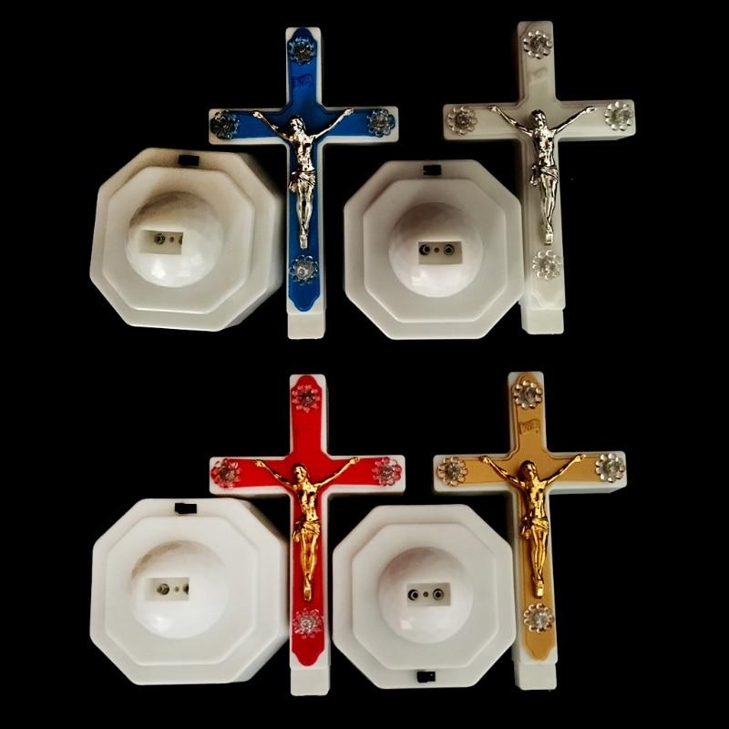 1 шт., европейский стиль, бутик, светодиодный светильник, крест Иисуса Христа, домашняя церковь, молитвенные украшения, церковные сувениры