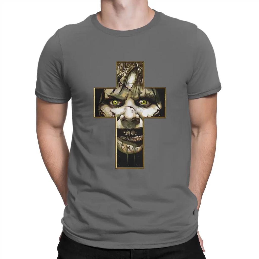 Cool Funny T-Shirt Men Round Collar 100% Cotton T Shirts T-The Exorcist Short Sleeve Tees Original Clothes