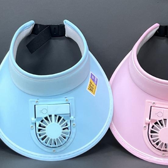 Шляпа с вентилятором, 3 скорости, регулируемый угол наклона вентилятора, уличная шляпа, перезаряжаемый маленький вентилятор, полый цилиндр с большими полями, анти-УФ-дорожная шляпа