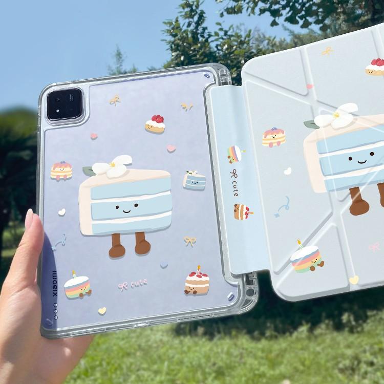 Применимо к защитному чехлу для Xiaomi pad1pro с держателем для стилуса, комплект 1s 1, прозрачный, для Redmi kpad, полностью закрывающий, планшет, три сложения