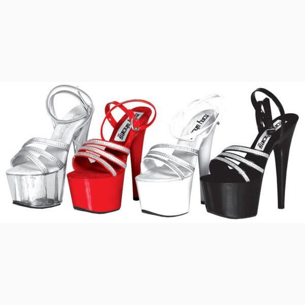 17 см высокий каблук толстая подошва фото обувь стразы водонепроницаемые туфли сандалии женские