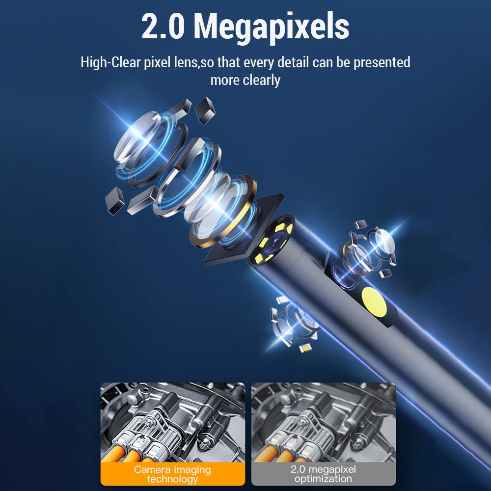 Handheld Industrial Endoscope 4.3 Inch High Clear Screen Borescope Camera with Light 1080P Water Resistant Inspection