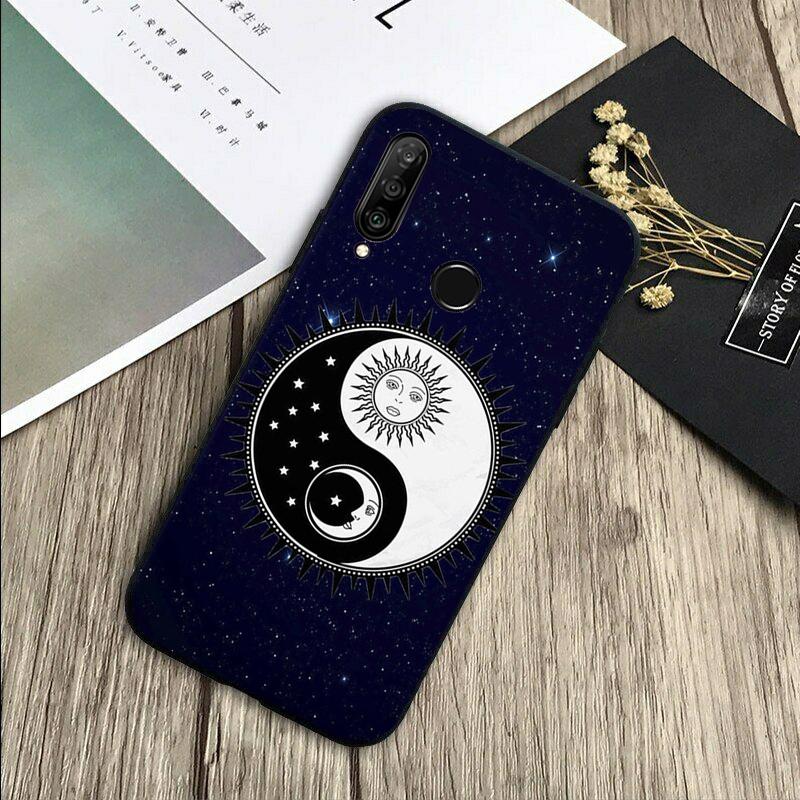 СУН И МУН Мистический Зодиак Для Huawei Nova 12s 12i 11i 7i 8i Y73 Y70 Y90 Y60 Y72 Y61 Y91 9 10 SE P30 Pro P40 Lite Чехол