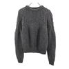 Sanyo Shokai Wool Long Sleeve Knit 38 Gray Sweater Women Used