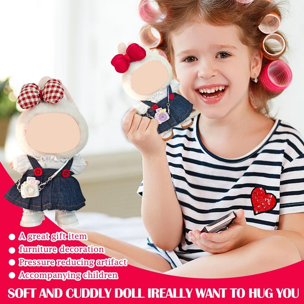 Милые плюшевые кукольные аксессуары для одежды Плюшевая кукла Подходящие подарки Мультяшная детская кукла Кукольная одежда