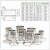 1Pcs 1/4" 3/8" 1/2" 3/4" 1" Pipe Fitting Connector SUS304 Sanitary TriClamp Adapter New Tri Clamp